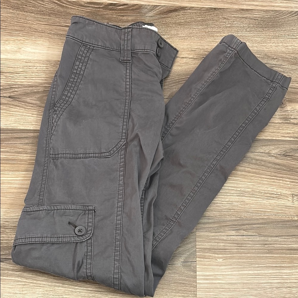 hollister gray cargo pants